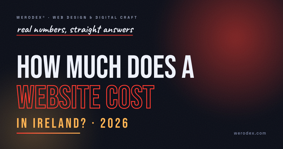 How Much Does a Website Cost in Ireland — WERODEX cover art