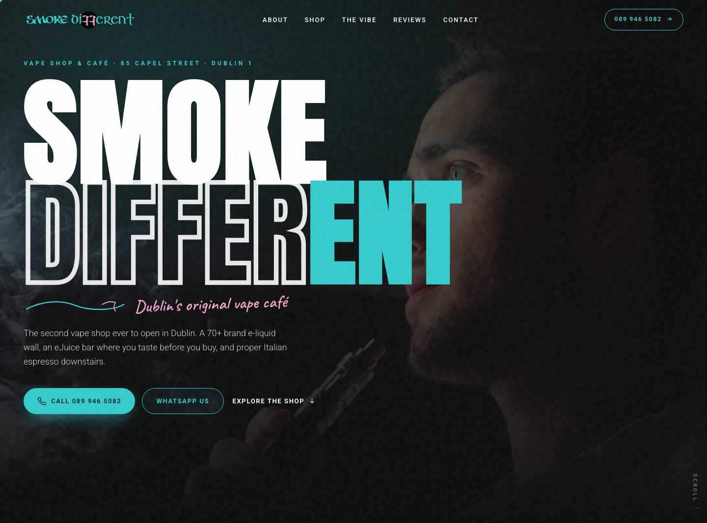 Smoke Different vape store website